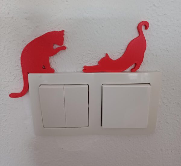 2 Decoraties voor op/aan lichtknopjes